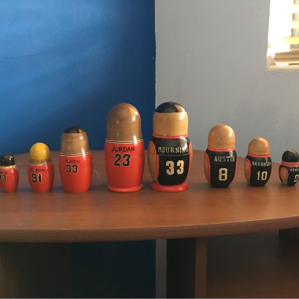 Chicago Bulls and Miami Heat Russian Dolls